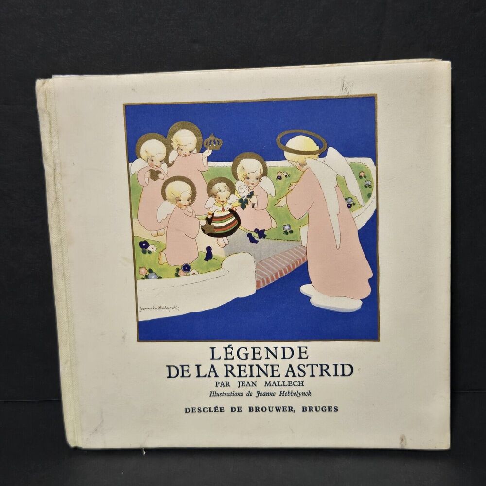 VERY RARE 1936 Belgian Book "Legend of Queen Astrid" ANTIQUE ~ COLLECTORS ONLY!!